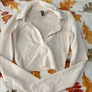 Long sleeve crop top